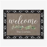 Personalized Doormats - Greenery Welcome - 21165