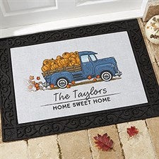 Personalized Fall Doormats - Classic Vintage Truck - 21171