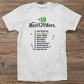 Personalized Top Ten Golfers Shirts and Accessories - 2120