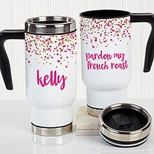 Sparkling Name Personalized Commuter Travel Mug - 21252