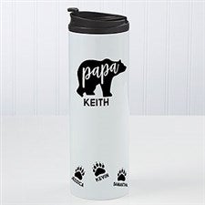 Personalized Papa Bear Travel Mug - 21256