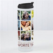 My Favorite Things Personalized Photo Travel Tumbler - 21259