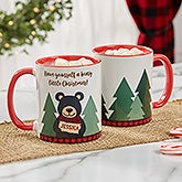 Personalized Christmas Mug - Holiday Bear - 21263