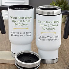 Your Text Here Personalized Commuter Travel Mugs - 21296