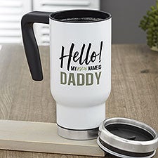 Personalized Pregnancy Announcement Travel Mug For Him - 21390