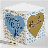 Alpha Delta Pi Personalized Note Cube - 21400