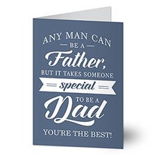 Personalized Fathers Day Card - Special Dad - 21414