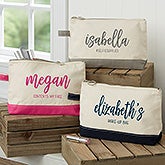 Scripty Name Personalized Makeup Bags - 21437