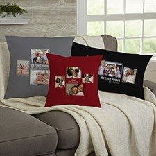 Personalized 4 Photo Collage Throw Pillows For Her - 21455