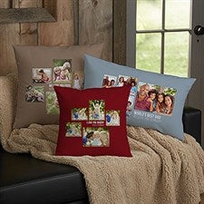 Personalized 5 Photo Collage Throw Pillows For Dad - 21462