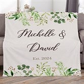 Personalized Couple Blanket - Laurels of Love - 21532
