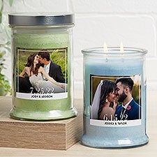 Personalized Photo Candle - Our Wedding - 21612