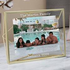 Favorite Travels Glass  Gold Engraved Photo Frame - 21622
