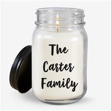 Personalized Mason Jar Candles - Add Any Text - 21629