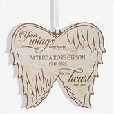 Personalized Angel Wings Memorial Ornament - 21721