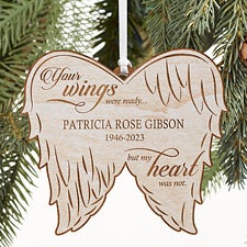 Personalized Angel Wings Memorial Ornament - 21721