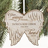 Personalized Angel Wings Memorial Ornament - 21721