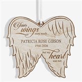 Personalized Angel Wings Memorial Ornament - 21721