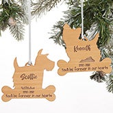 Dog Breed Memorial Personalized Wood Ornament - 21728