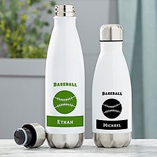 Baseball Personalized Insulated Water Bottles - 21740