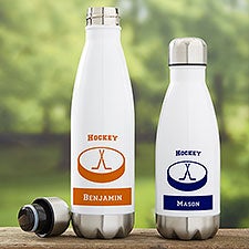 Hockey Personalized Insulated Water Bottles - 21742