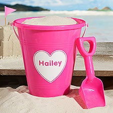 Personalized Plastic Beach Pail  Shovel - Shapes - 21762