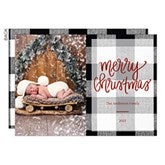 Buffalo Check Christmas Photo Cards - 21782