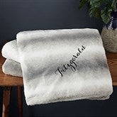 Personalized Faux Fur Throw Blanket - 21791