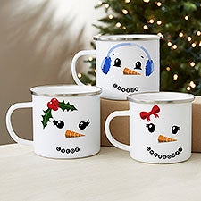 Personalized Camping Mugs - Snowman Characters - 21804