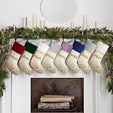 Sparkling Name Personalized Christmas Stockings - 21872
