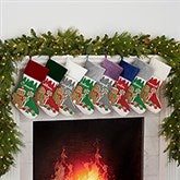 Gingerbread Characters Personalized Christmas Stockings - 21885