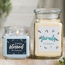 Cozy Home Personalized Rustic Candle Gift - 21923