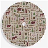 Cozy Cabin Personalized Christmas Tree Skirt - 21939