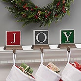 Personalized Festive Letter Stocking Holders - 21952