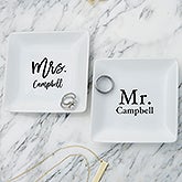 Mr & Mrs Personalized Ring Holder Dish - 21978