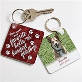 Personalized Pet Memorial Keychain - Pawprints On My Heart - 21984