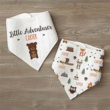 Woodland Adventure Personalized Bandana Bibs - 21985