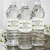 Laurels of Love Personalized Water Bottle Labels for Wedding - 22026