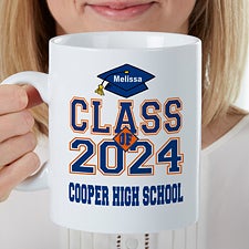 Cheers to the Graduate Personalized Oversized Coffee Mug - 22041