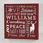 Holiday Traditions Personalized Canvas Prints - 22076
