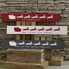 Nostalgic Noel Personalized Wooden Signs - 22079