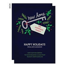 Key to New Home Announcement Holiday Cards - 22206