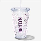 Personalized Acrylic Insulated Tumblers With Lid  Straw - 22217