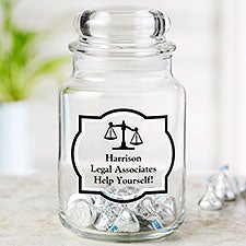 Legal Office Personalized Treat & Candy Jar  - 22224