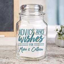 Personalized Wedding Advice  Wish Jar - 22232