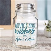 Personalized Wedding Advice & Wish Jar - 22232