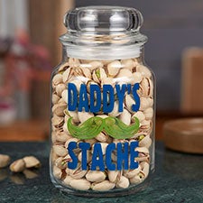 His Stache Personalized Candy Jar - 22233