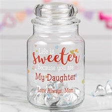 You Make Life Sweet Personalized Candy Jar - 22239