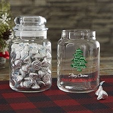 Christmas Tree Personalized Candy Jar - 22241