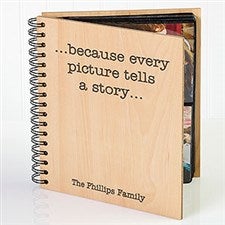 Expressions Personalized Wood Photo Album - 22355